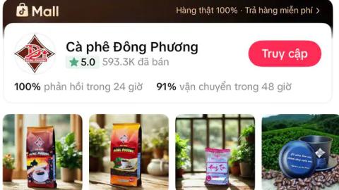 CEO Hoàng Đại Phong thành công đưa Cà phê Đông Phương lên Shop Mall 5.0 trên TikTok Shop